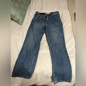Abercrombie and fitch, Ultra High Rise Ankle straight jean, 26/2S